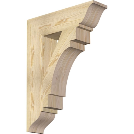 Ekena Millwork Merced Traditional Rough Sawn Bracket, Douglas Fir, 6"W x 24"D x 32"H BKT06X24X32MRC01RDF